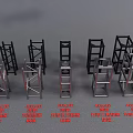 Industrial Equipment With Crane Metal Frames Mechanical Parts And Heavy Machinery Tools