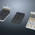Open load switch rubber case knife switch old switch 3d model