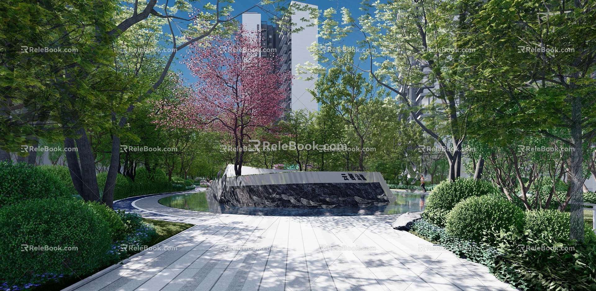 Modern Waterscape Waterscape Waterscape Square Waterscape Demonstration Area Waterscape Yongquan Mirror Water Mirror Waterscape model