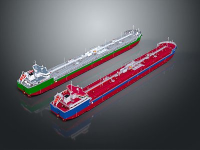 Modern Cargo Ship Large Cargo Ship Tanker 3d model