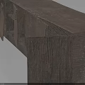 Rustic Natural Wood Storage Cabinet With Multiple Doors And Shelves Design