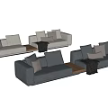 Minotti HORIZONTE Modern Multiplayer Sofa 3d model