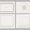 Modern Ceiling Design With Square Round Shapes And Recessed Lighting Features