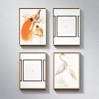 Modern Simple Abstract Painting Art Hanging Painting 3d model