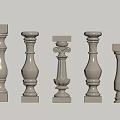 European Column Classical Column 3d model