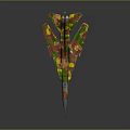 Detailed Military Fighter Jet Model With Camouflage Paint And Aerodynamic Design