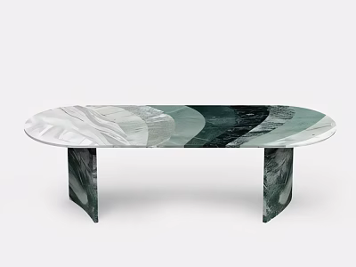 Elegant Luxury Bar Counter With Marble Surface And Modern Sleek Base Design 3d model