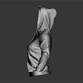 Gray Long Sleeve Hoodie With Hood And Front Pocket Casual Fashion Style