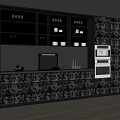 Modern Cabinet Kitchen Cabinet Combination 3d model