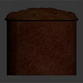 Red Cylindrical Storage Stool With Woven Texture Lid For Home Furniture