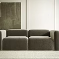 Modern double sofa 3d model