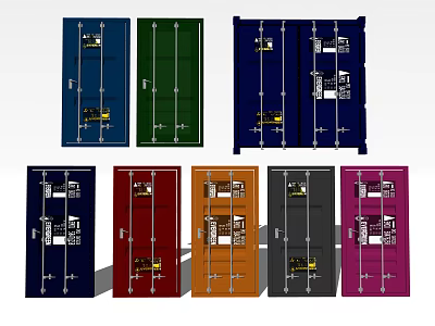 Barn Doors With Various Color Options For Modern Home Interior Design Ideas 3d model