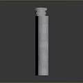 Silver Stainless Steel Flask With Brushed Surface And Screw Cap For Daily Use