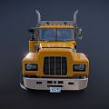 Classic Semi Truck Modern Truck 3d model