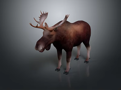 Elk Christmas Deer God Deer Furnishings Crafts Decorations 3d model