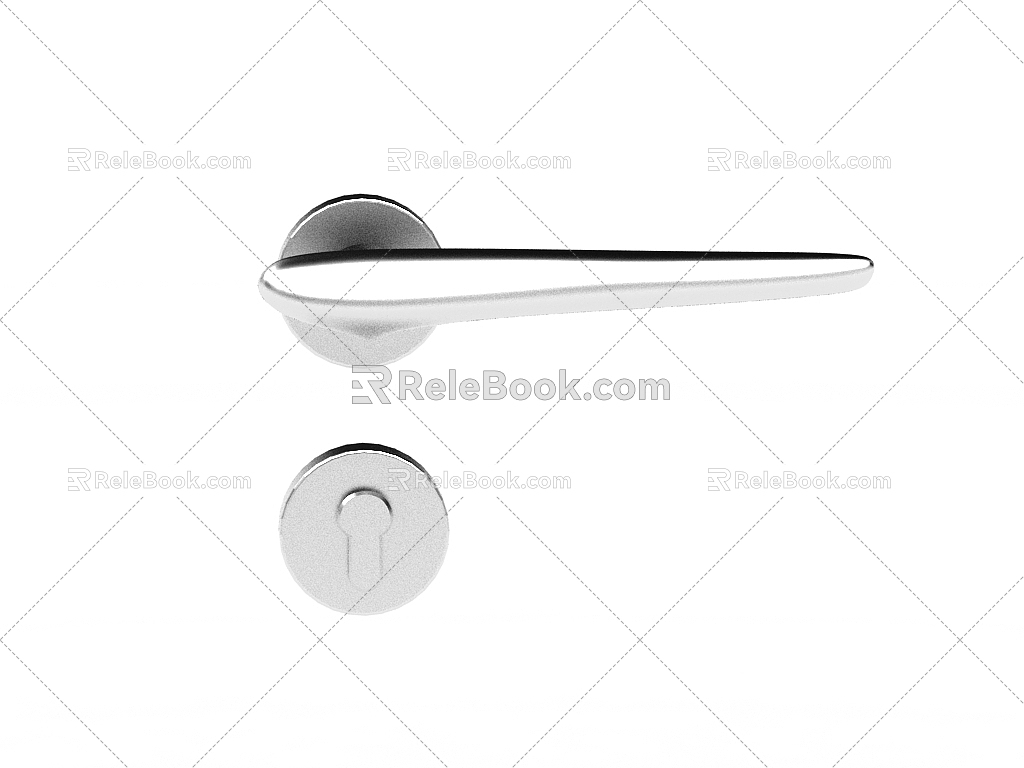 Modern Door Handle 3d model