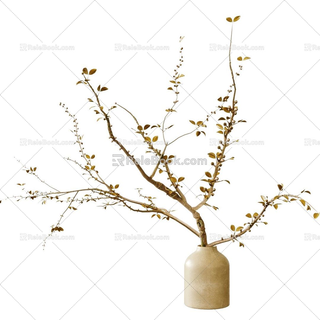 Modern floral ornaments Decorative ornaments 3d model