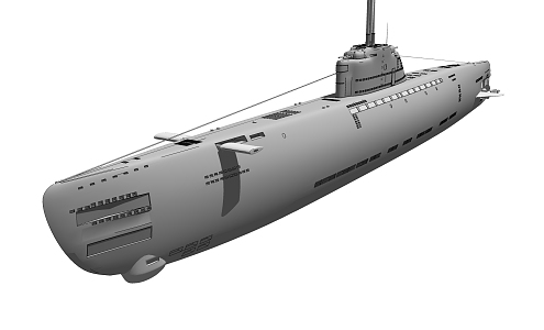 Modern Warship Ship Military Warship Carrier Submarine 3d model