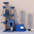 Cat Supplies For Indoor Cats Including Tree Scratching Boards Litter Box And Bowls