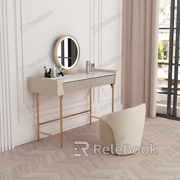 Light Luxury Dressing Table model