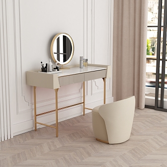 Light Luxury Dressing Table 3d model