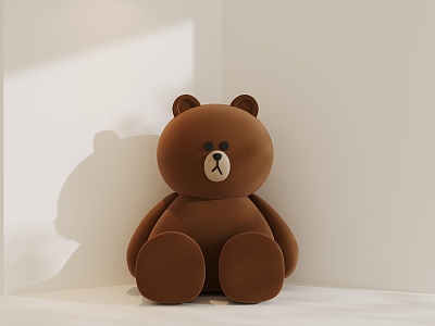 Modern ornaments Teddy bear 3d model