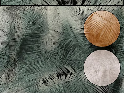 Decorative Building Component Featuring Feather Texture And Brown White Color Samples 3d model