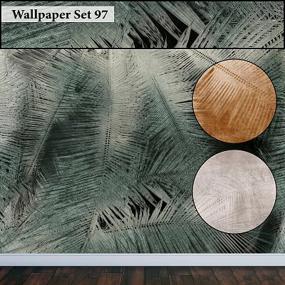 Decorative Building Component Featuring Feather Texture And Brown White Color Samples 3d model