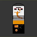 Colorful Arcade Basketball Game Machine With Hoop Display Screen And Side Graphics