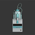 Advanced Organ And Hair Treatment Device With White Body And Blue Components