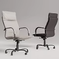 Ergonomic Modern Office Chairs Light And Dark Colors With Armrests And Wheels