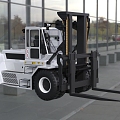 Modern Large Forklift Heavy Duty Industrial Operation Forklift 3d model