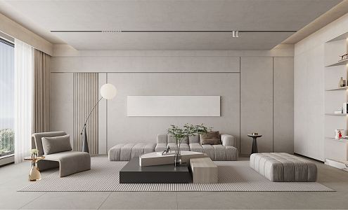 Quiet Living Room Living Room Living Room 3d model