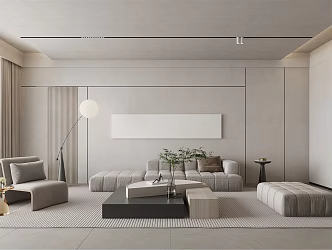 Quiet Living Room Living Room Living Room 3d model