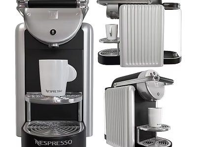 Nespresso Coffee Machine As Modern Kitchen Appliance With Coffee Cup And Sleek Design 3d model