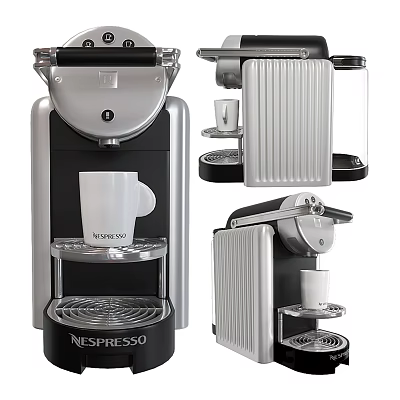 Nespresso Coffee Machine As Modern Kitchen Appliance With Coffee Cup And Sleek Design 3d model