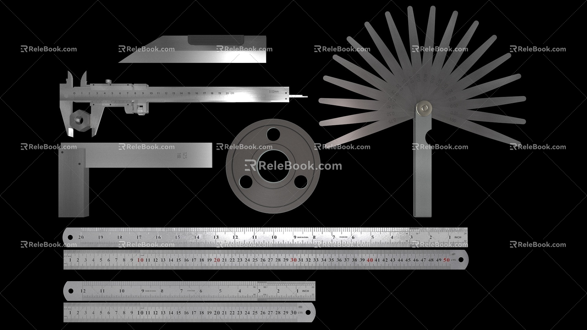 Modern measuring tools 3d model