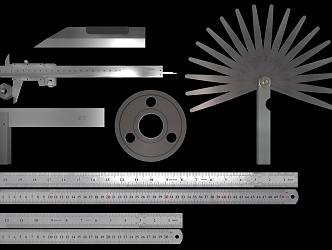 Modern measuring tools 3d model