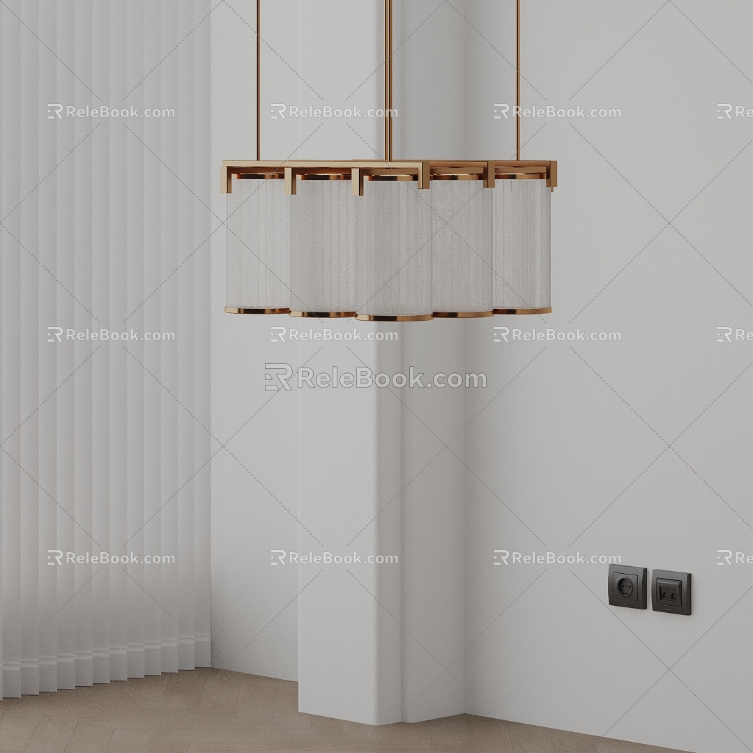 Modern chandelier 3d model