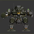 Mech Warrior Mech Soldier Machine Battlearm Mechanical Battlearm Machine Fighter Robot 3d model