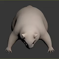 Modern Game Character Mouse Wizard Mouse Warlock Cartoon Mouse Animated Mouse 3d model