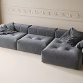 Modern Multiplayer Sofa Corner Sofa 3d model
