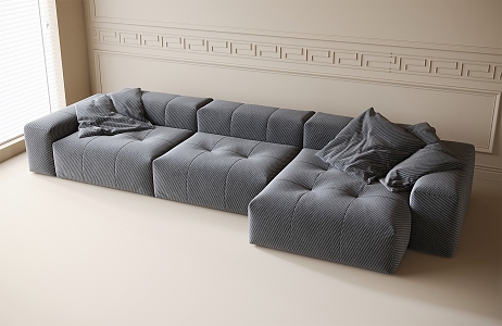 Modern Multiplayer Sofa Corner Sofa 3d model