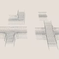 Steel Grid Reinforcement Structure Design For Construction Framework Project 3d model