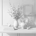Jane European vase classical ornaments 3d model