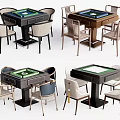 New Chinese Mahjong Table and Chair Mahjong Table and Chair Combination Chess and Card Table Mahjong Machine 3d model