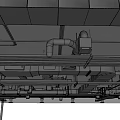 Exposed Industrial Ceiling Design With Metal Frames Pipes And Vents