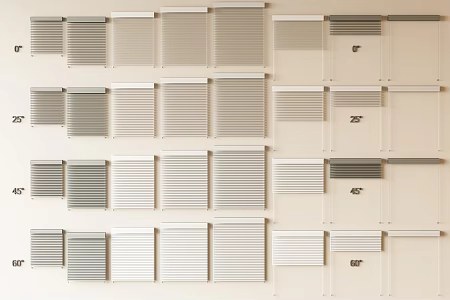 modern venetian blinds curtain sunshade roller blinds shangri-la blinds 3d model