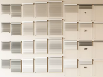 modern venetian blinds curtain sunshade roller blinds shangri-la blinds 3d model