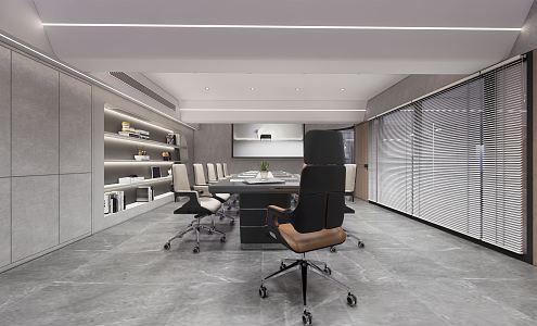 Modern Meeting Room Meeting Table and Chair 3d model